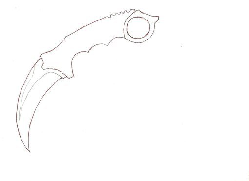 Срисовка ножа КЕРАМБИТА