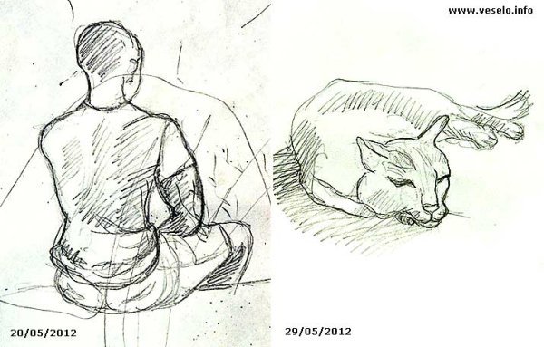 Девушка со спины рисунок