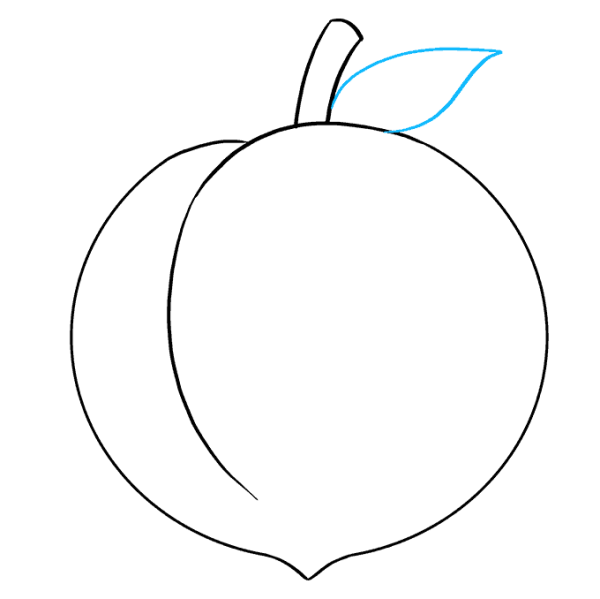 Персик раскраска