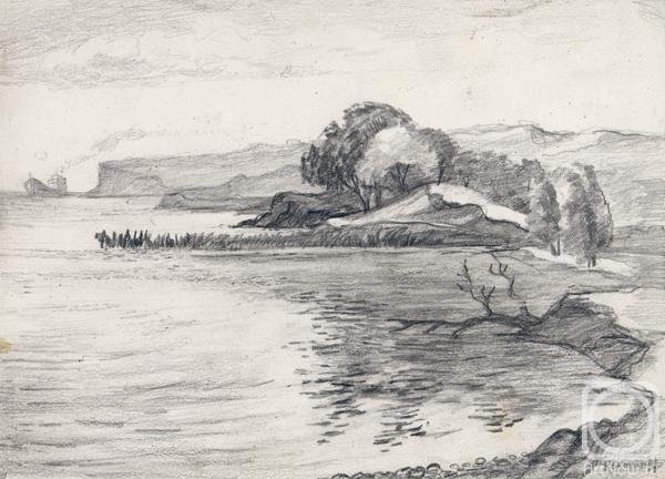 Донские пейзажи карандашом