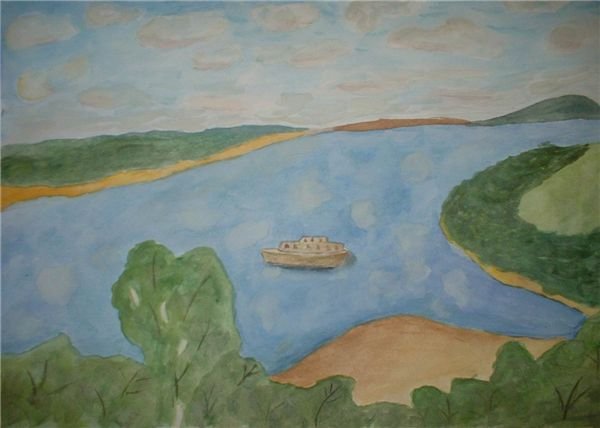 Рисование реки