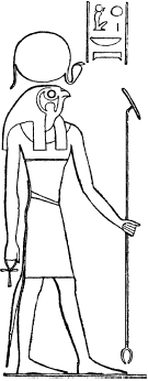 Рисунок Бога Египта Амон ра