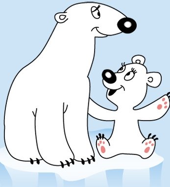 Медведь Умка раскраска