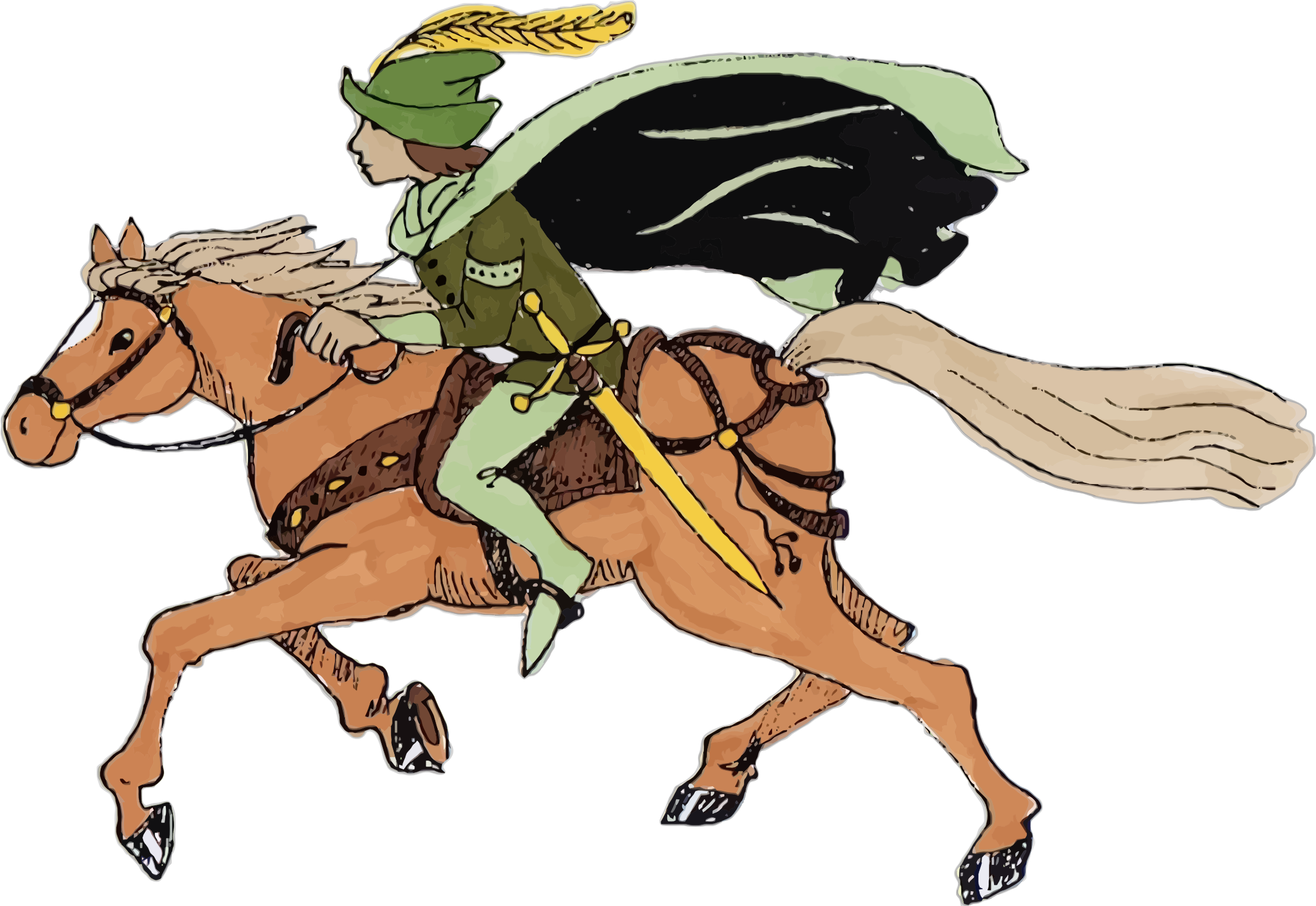 Конь и всадник. Гонец на лошади. Средневековый Гонец. Всадник на лошади иллюстрация.