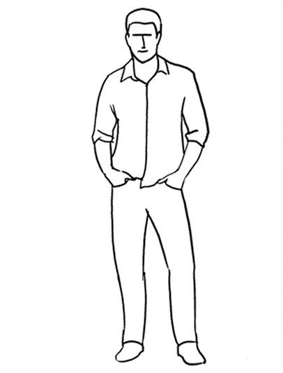 Мужчина рисунок