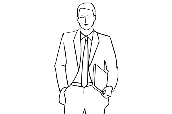 Акварельные иллюстрации для мужчин