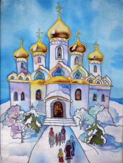 Церковь Рождество рисунок