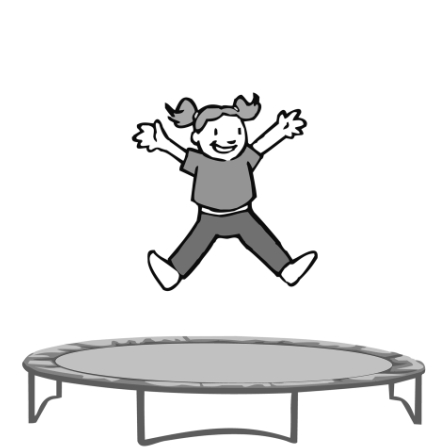 Раскраска батут