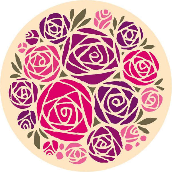 Декоративная композиция в круге