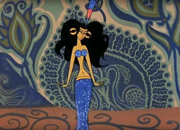 Раскраска 3 богатыря и Шамаханская царица