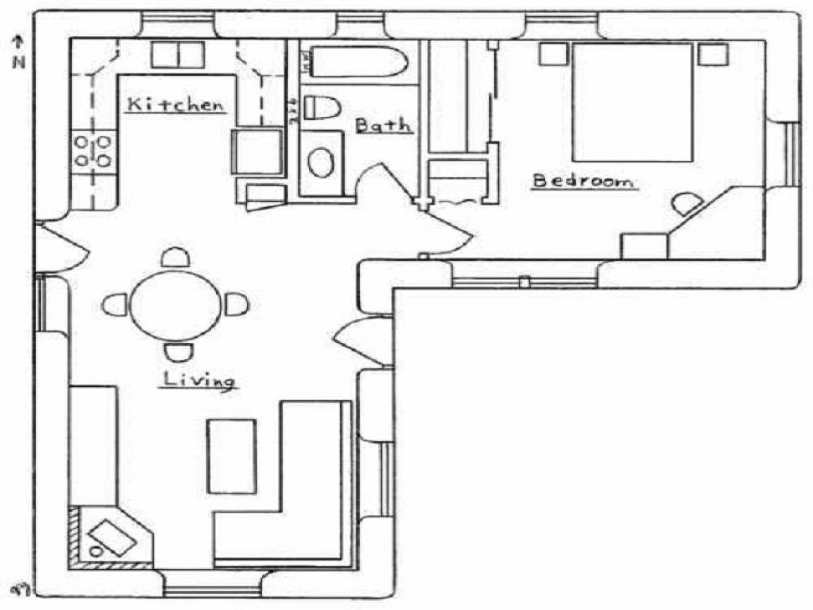 План квартиры сверху чертеж