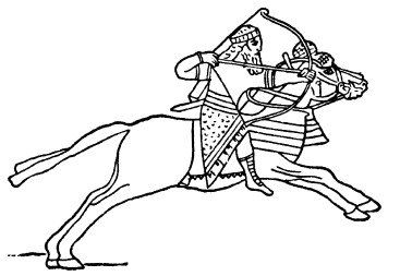 Ассирийский воин раскраска