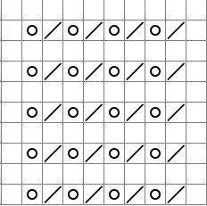 Узор ежики спицами схема