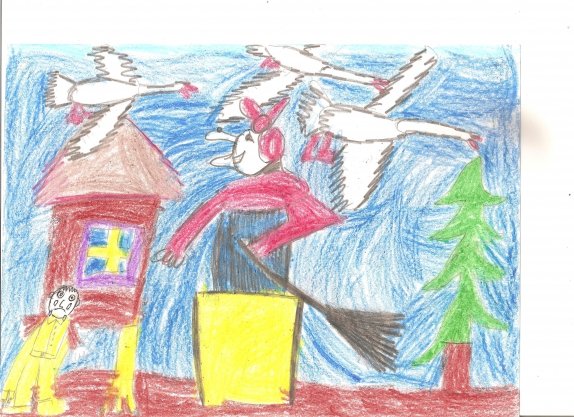 Рисование баба Яга в подготовительной группе