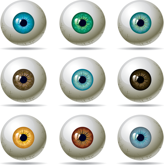 Голубой зрачок глаза