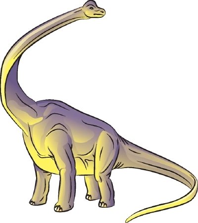 Нарисовать динозавра Брахиозавр