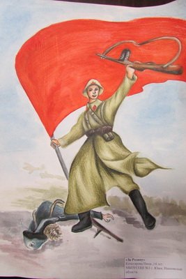 Детские военные рисунки