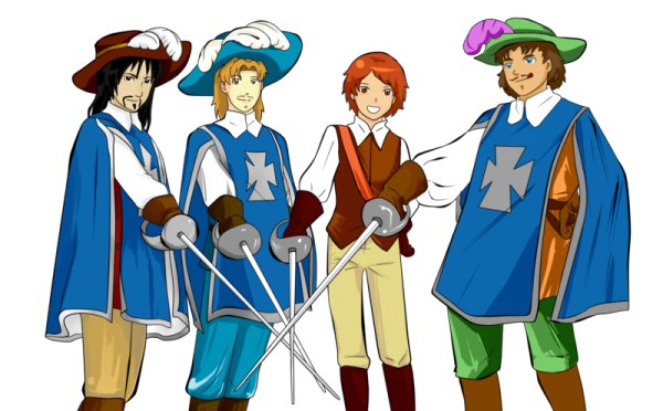 Три мушкетёра аниме Арамис