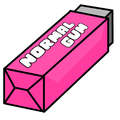 Жвачка орбит на белом фоне