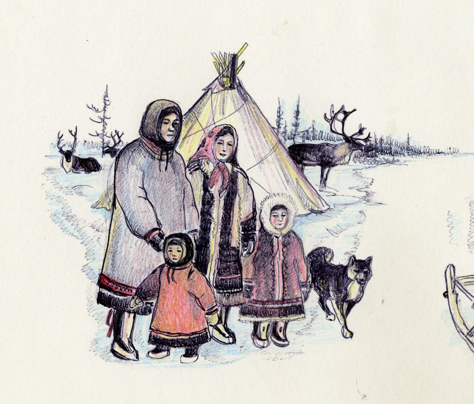 Рисунок на тему народы сибири