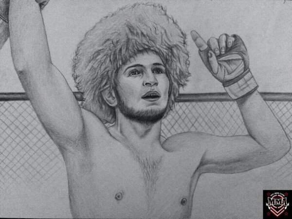 Рисунок Хабиба Нурмагомедова