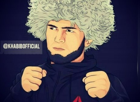 Портрет Хабиба Нурмагомедова карандашом