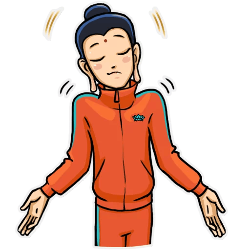 Будда стикер