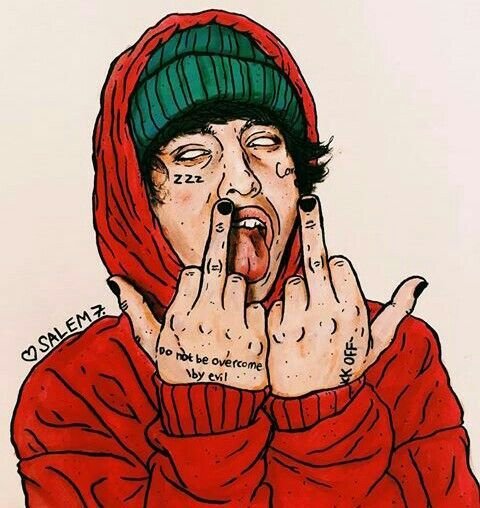 Лил Ксан рисунок