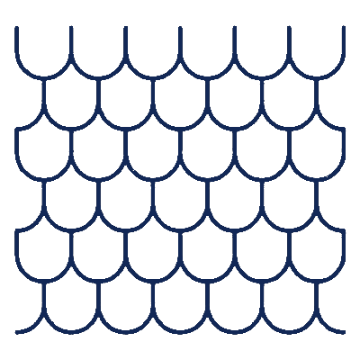 Трафарет черепицы крыши