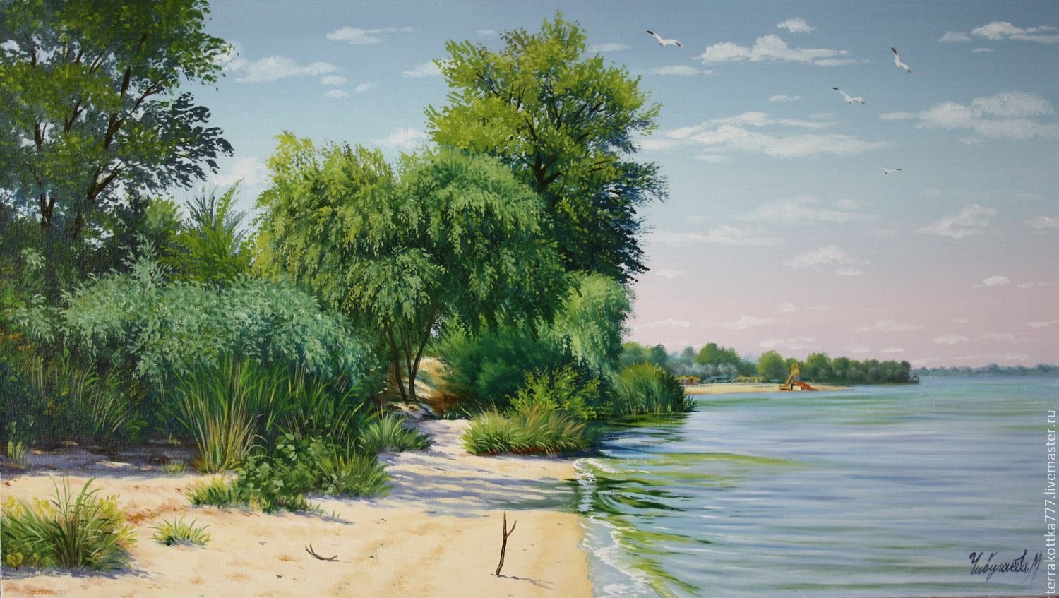 Картина масло Донской пейзаж Старочеркасск
