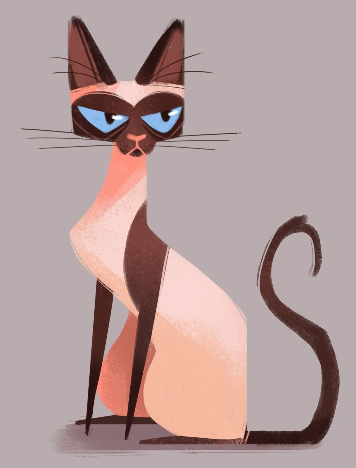 Сиамская кошка арт