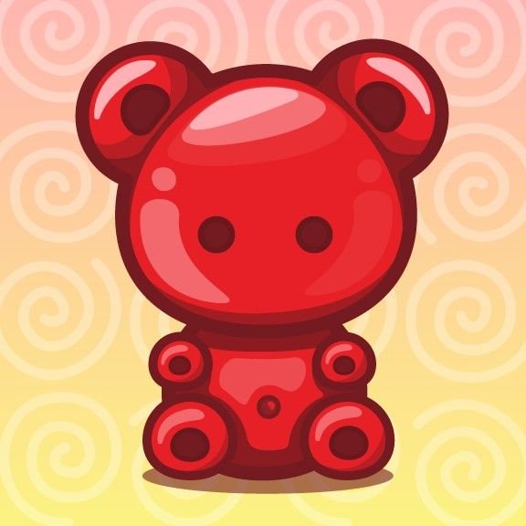 Мармеладный мишка рисунок