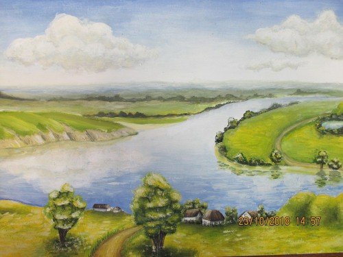 Донской пейзаж рисунки