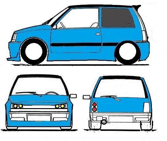 Ока значок машины