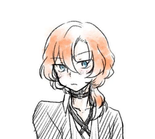 Чуя Накахара скетч