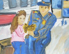 Папа полицейский рисунок (49 фото)