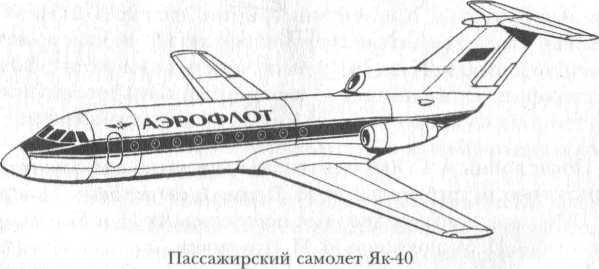 Як-40 вид спереди