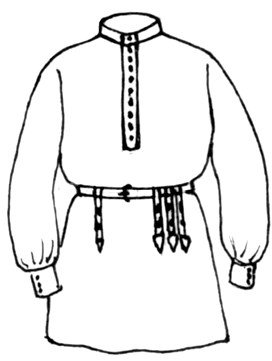 Рисования для детей рубаха мужская