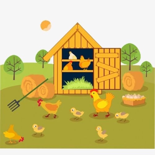 Курятник мультяшный