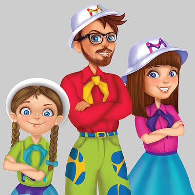 Вожатые рисунок