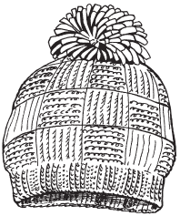 Шапка карандашом