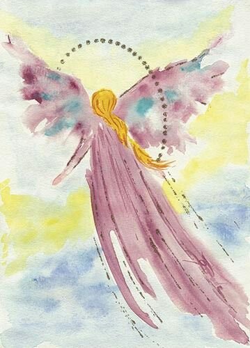 Дети рисуют ангелов