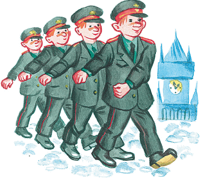 Рисование солдат в движении