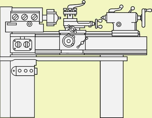 Токарный станок тв6 рисунок