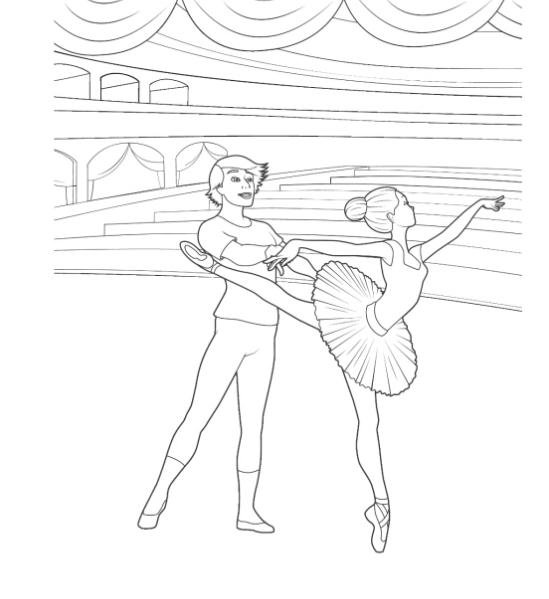 Рисунок к балету Золушка