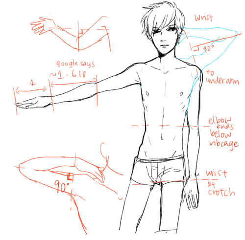 Рефернс парни тела аниме