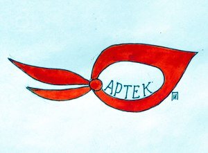 Пионерский галстук на прозрачном фоне