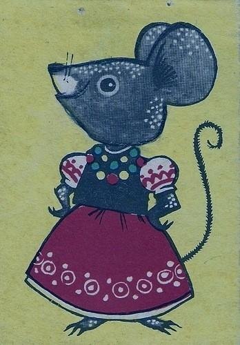 Мышка из теремка мультяшная