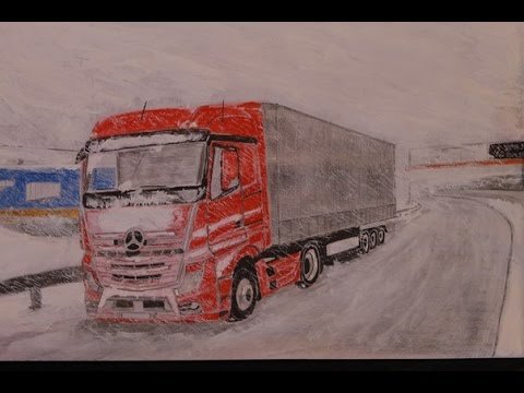 Дальнобойщик рисунок