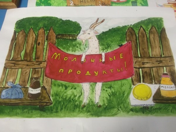 Рисование на тему молоко